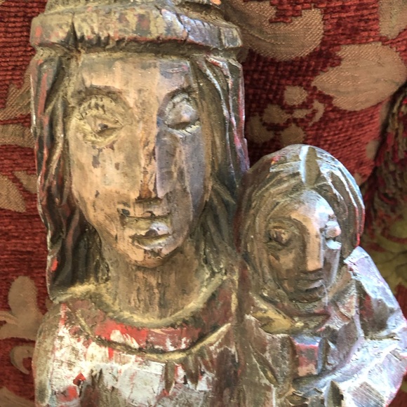 None Other - Hand carved religious statue